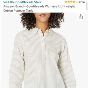 Goodthreads Lightweight Cotton Popover Tunic